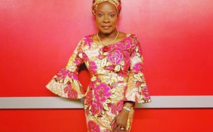 Angelique Kidjo et sa robe en wax