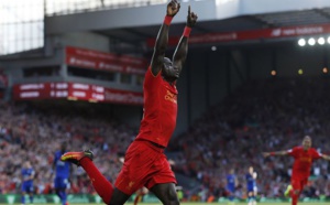 Sadio Mané ouvre le score de la tête pour Liverpool contre Watford à la 26ème contre Watford
