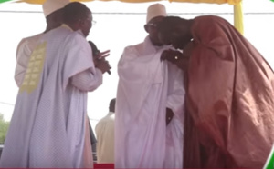 Vidée : Macky Sall réconcilie Moustapha Cissé et Serigne Abdou Fatah, émouvant, regardez