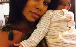 Léa Soukayna Ndiaye de la TFM et son fils, c'est mignon!!