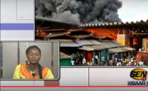 VIDEO : Un incendie s’est déclaré au Marché Zinc de Pikine