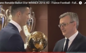 La vidéo de la remise du 61e Ballon d’Or France Football de l’histoire à Cristiano Ronaldo