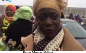 Vidéo : Fatou Momar Ndiaye, Présidente des femmes APR de Renne (France) à l'accueil de Macky Sall
