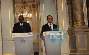 Photos-vidéo: Les déclarations des présidents Macky Sall et François Hollande dans le cadre de la visite d'Etat du chef de l'état sénégalais à l'Elysée