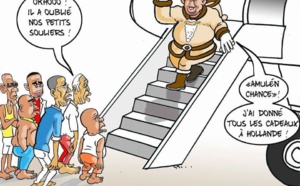 Une histoire de "Père Noël" et de "sans souliers", le président Macky Sall de retour de Paris