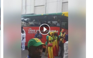 Vidéo : Arrivée des Lions au Palais, regardez!!!