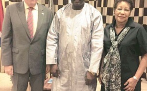 Adama Barrow a reçu l'ambassadeur de la Grande Bretagne et celui des USA