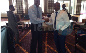 Photos : le légendaire footballeur Abedi Pelé à Accra avec Adama Gaye
