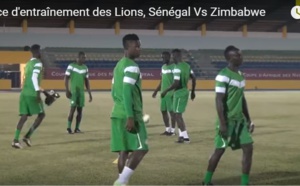 Vidéo-Dernier galop d'entraînement des "Lions" avant le match contre le Zimbabwe