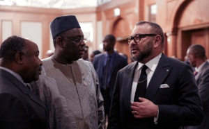 Macky Sall à la réception de Sa Majesté le roi Mohammed VI 