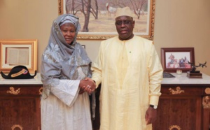 Macky Sall et la vice-présidente de la Gambie, Fatoumata Jallow Tambajang 