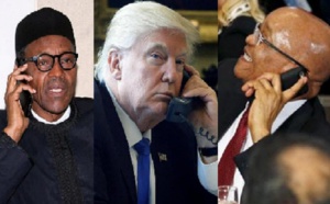 Afrique: Zuma et Buhari échangent au téléphone avec Donald Trump