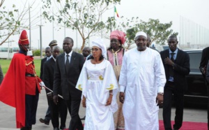 31 photos: Adama Barrow et le PM Mahammad Boun Abdallah Dionne visitent les chantiers de Diamniadio