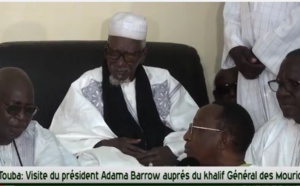 Vidéo :l'intégralité du discours du Président gambien Adama Barrow chez le Khalif Général des Mourides Regardez !