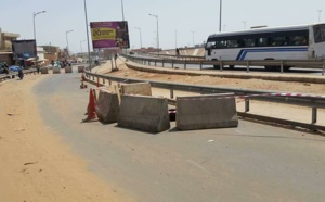 Huit mois après son inauguration, une des bretelles de sortie du pont de l’émergence fermée à cause d’un affaissement de la route