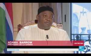 Le président Adama Barrow en visite en France : "Je ne suis pas un président par accident"