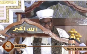 Ziarra Léona Niasséne 2017, l'inauguration de la Grande Mosquée par le président Macky SALL