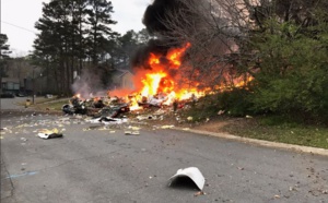 USA : Crash d'un avion de tourisme sur une maison près de Fulton en Georgie