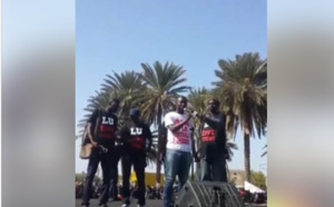 Vidéo-Intervention du collectif Bargny Dit Non Au Charbon au rassemblement  à la place de l'obélisque avec Y'en à Marre...
