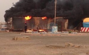 Incendie à la station du quai de pêche de l'Hydrobase de Saint Louis en images