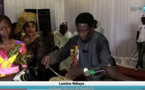 Lamine Ndiaye montre ses talents de percussionniste