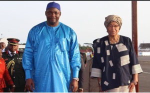 Hélène Sirleaf Johnson du Libéria et Adama Barrow de la Gambie pour la démocratie en Afrique
