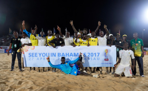 Beach Soccer: le Sénégal écrase (10-1) les Bahamas et se qualifie en quarts
