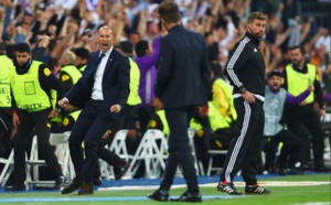 Zinedine Zidane après la victoire face à l'Atlético en demi-finale aller de la Ligue des Champions