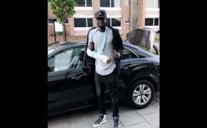Cheikhou Kouyaté: son bras droit immobilisé