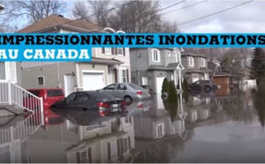 Impressionnantes inondations au Canada