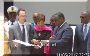  Inauguration de la salle de cinéma et de spectacle (Canal Olympia Teranga) par S.E Macky Sall 