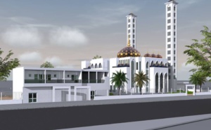 Pose première pierre de la grande Mosquée Cheikh Ahmadou Kabir Mbaye (Keur Mame Cheikh Mbaye), père de Djily Mbaye et Serigne Sam Mbaye