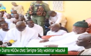 Mame Diara Ngom reçu par le khalif Général des mourides