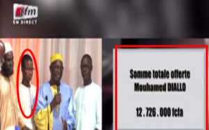 Vidéo-Le total des sommes offertes à Mouhamed Moudjtaba Diallo culmine à 12.726.000 FCFA. Regardez