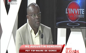 Vidéo: Me Augustin Senghor, invité du journal télévisé de 20h