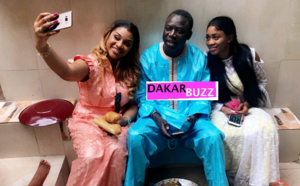 4 photos : Thione Seck en mode Korité avec ses...
