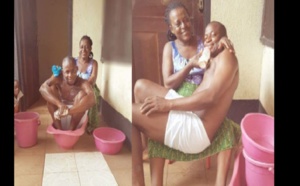 INSOLITE : Une mère baigne et nourrit son fils adulte au biberon, pour célébrer son anniversaire