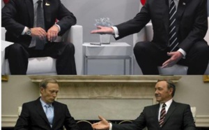 La série "House of Cards" s'est invitée à la rencontre entre Trump et Poutine