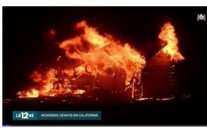 Vidéo: Incendies géants en Californie