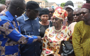 Diène Farba Sarr et Me Nafissatou Diop en visite dans les zones inondées à Kaolack
