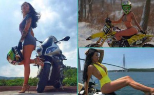 La motarde la plus sexy d'Instagram, se tue sur son engin préféré