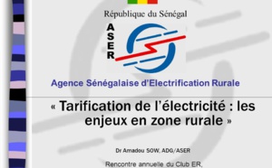 Electrification rurale : L’ASER vers un nouveau Contrat de performance