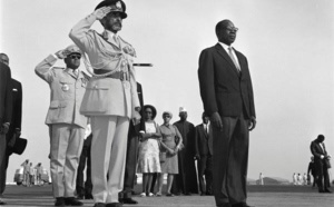 Photos : Lépold Sédar Senghor en compagnie de Haïlé Sélassié