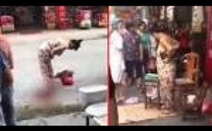 Chine : cette femme accouche en pleine rue et repart comme si de rien n'était