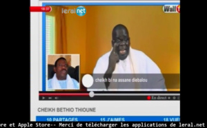 Vidéo: Cheikh Béthio Thioune en Live sur Facebook répond à Assane Diouf "Lou bandit di ndirol..." version Sa ndiogou à mourir de rire!!