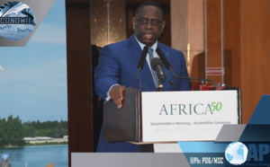 Macky Sall à l’Assemblée générale d’Arica50:« le Sénégal consacre plus de 3 021 milliards de Fcfa pour le renforcement des infrastructures socio-économiques, sur la période 2017 -2019 »