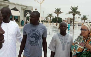Photos: Assane Diouf et sa femme en visite à Touba