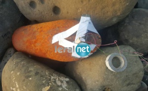 Photos : Découverte d’un obus de 400 kg en face de l’Ambassade du Mali, sur la Corniche Ouest