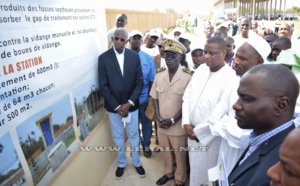 Photos-Tivaouane Peulh : Inauguration d'une station de traitement des boues de vidange par le Directeur général de l'ONAS
