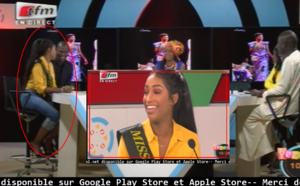 Vidéo: Mouhamed Ndiaye de la TFM tombe sous le charme de la Miss Sénégal - France sur le plateau Yéwouleen.Regardez!!